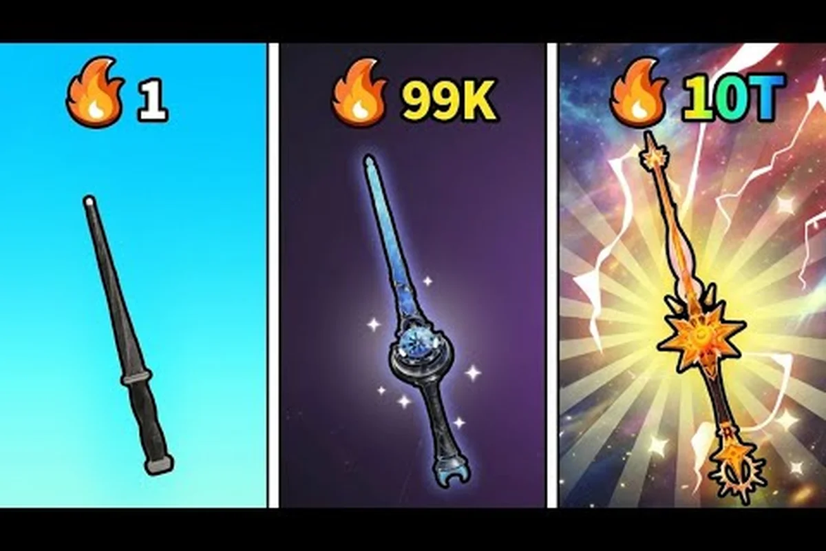 Magic Loot Flame Crystal Wand: Epic Power Before Legendary